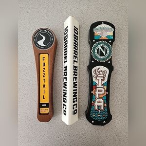 Lot Of 3 Beer Tap Handles Sunriver | 10 Barrel Brewing | Ninkasi Brewing